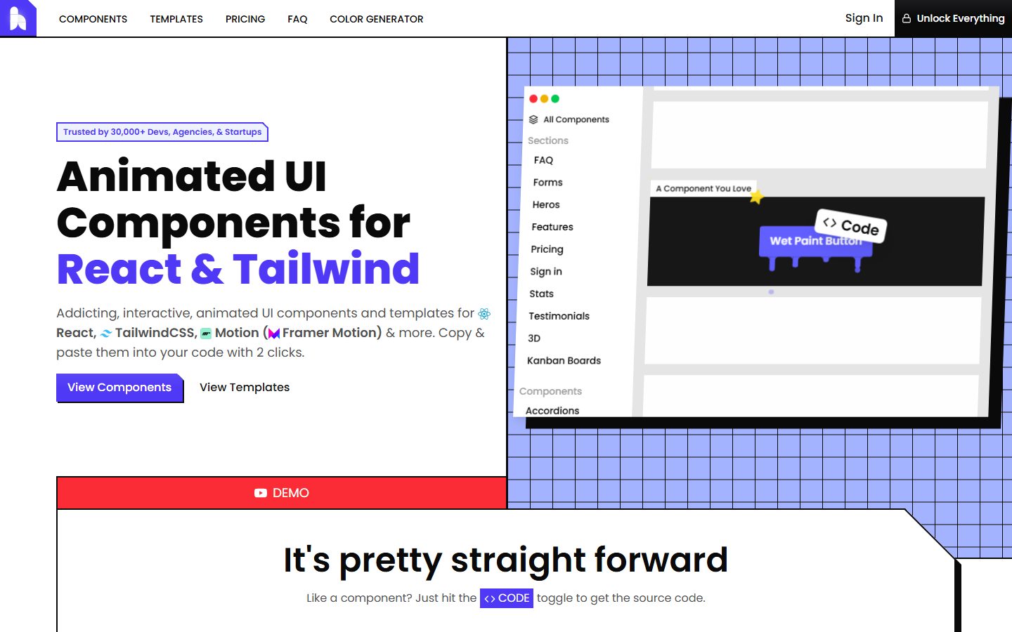 Screenshot of hover.dev